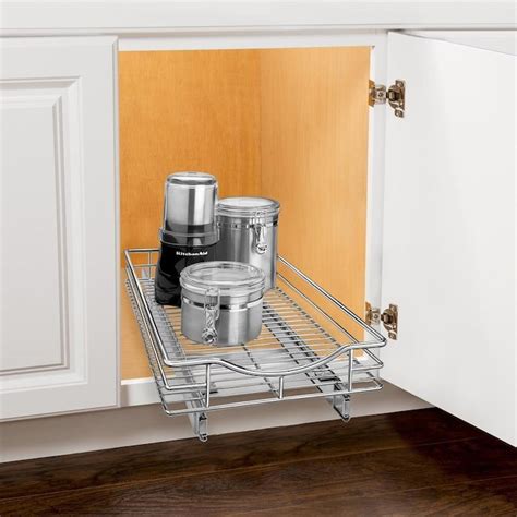 pull-out sliding steel wire cabinet organizer drawer 2 level|lowe's kitchen cabinet organizer.